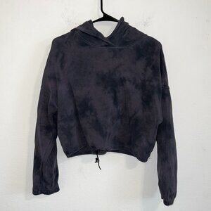 Womens Actawear tie-dye cropped hoodie